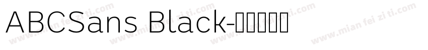 ABCSans Black字体转换